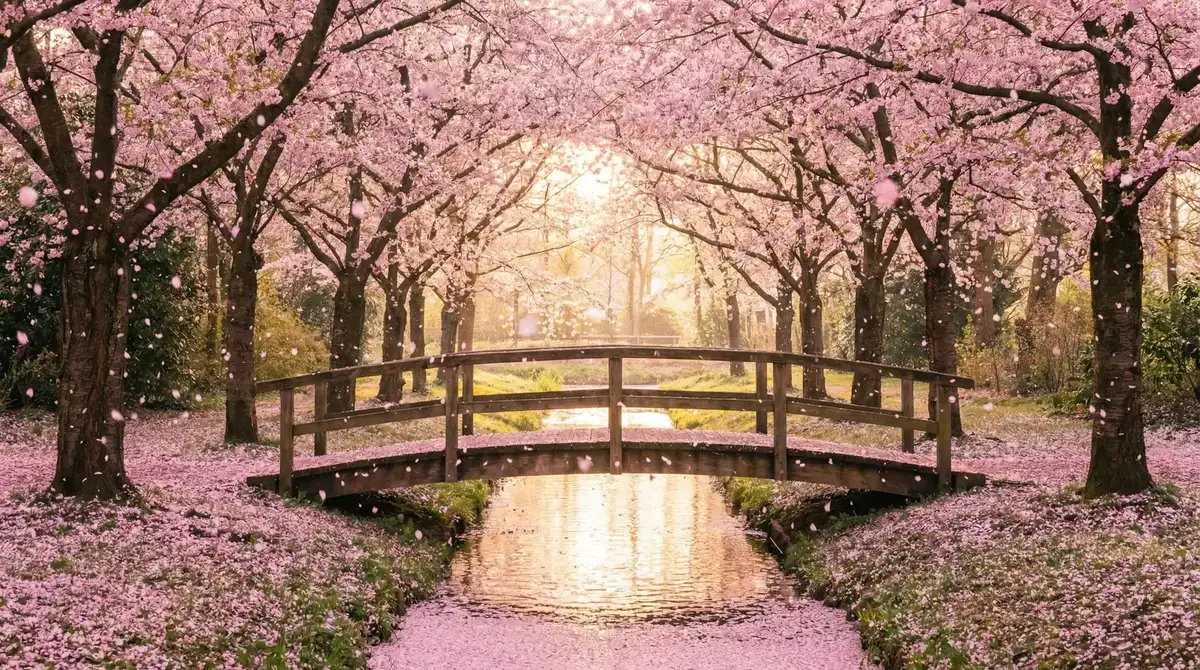 樱花桥畔 - 狼群影院视频在线观看高清版 唯美风景